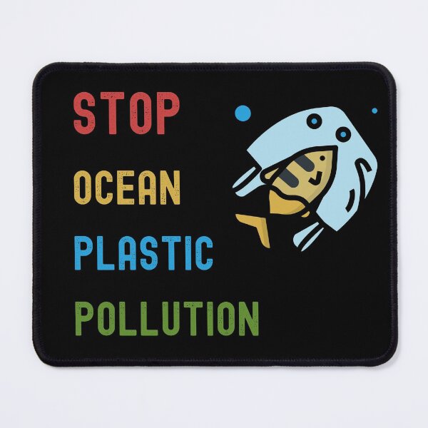 Item preview, Stop Ocean Plastic Pollution Fish designed and sold by Nostraw.
