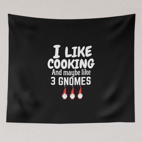 Item preview, i like cooking and maybe like 3 gnomes designed and sold by salahnewdesign.