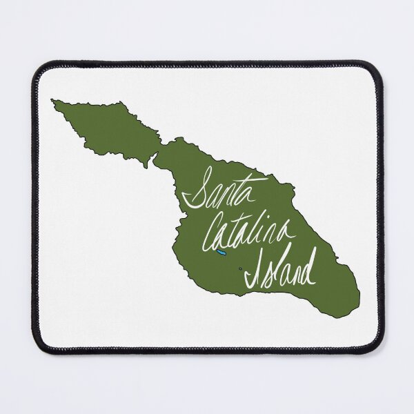 Item preview, Santa Catalina Island Map Named designed and sold by Corrie Mick.