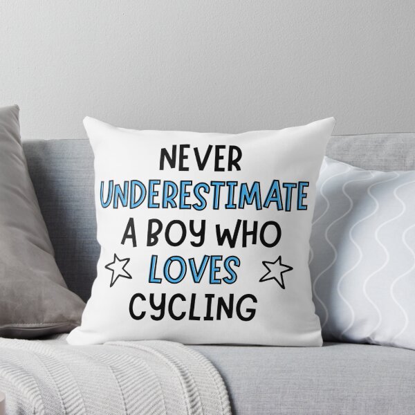 Item preview, Never underestimate a boy who loves cycling  designed and sold by TheGreenGoat.