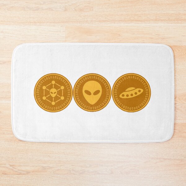 Item preview, Space Cryptocurrency (Alien Coin) designed and sold by Merch-tians.