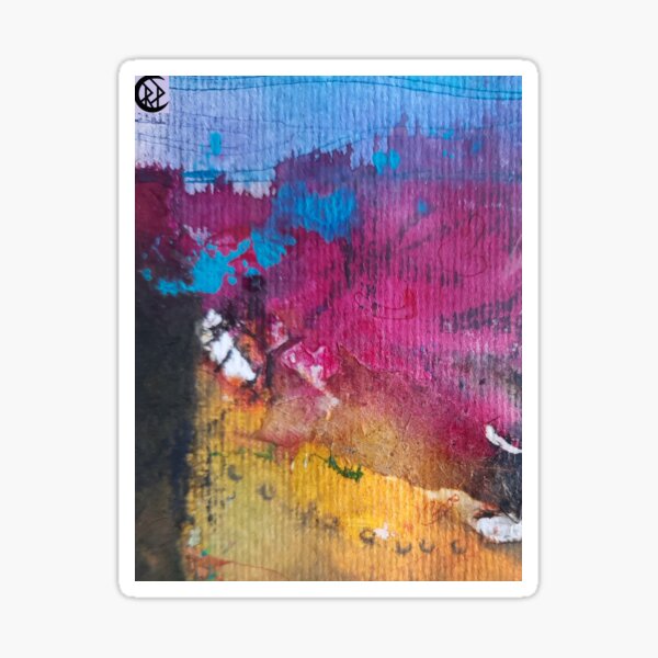 Sunset Blue - created in Australian Outback Sticker