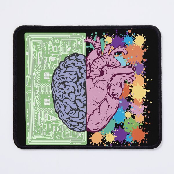 Item preview, Brain and heart Logic and emotion designed and sold by RafaelLima7.