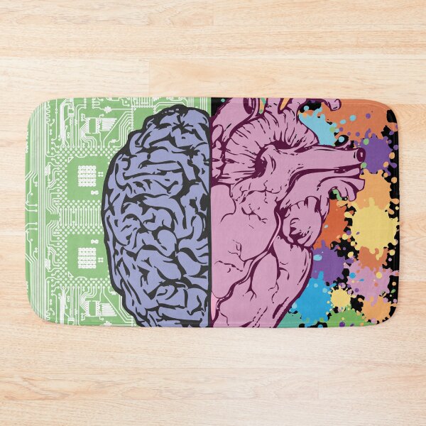Item preview, Brain and heart Logic and emotion designed and sold by RafaelLima7.