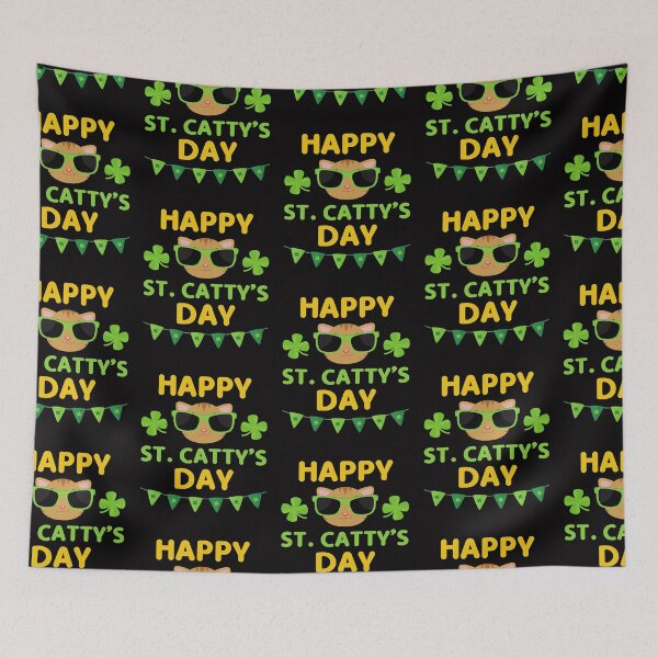 Item preview, Funny St. Paddy Shenanigans Happy St. Catty's Day designed and sold by MagicSD Designs.