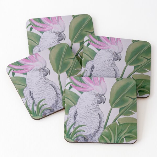 Item preview, Tropical Bird Cockatoo Pink, art by Miguel Matos Official designed and sold by MiguelMatosArt.