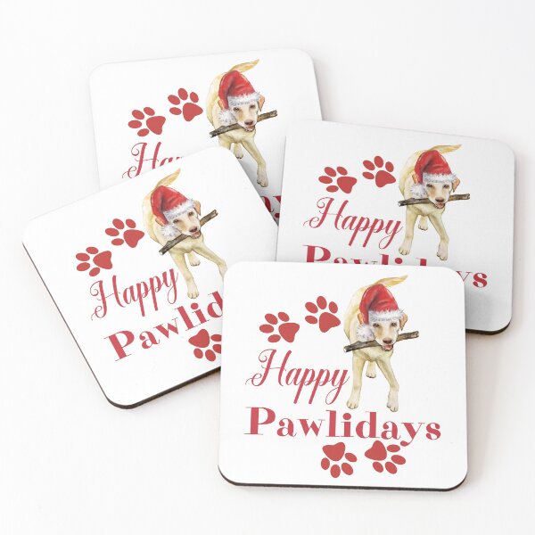 Item preview,  Cute Happy Pawlidays Lab Dog designed and sold by Wheeler-Styl3.