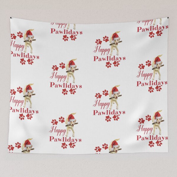 Item preview,  Cute Happy Pawlidays Lab Dog designed and sold by Wheeler-Styl3.