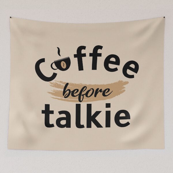 Item preview, Coffee before talking - Funny coffee quotes - Coffee lovers gift for international coffee day designed and sold by Alice-Elgawi.