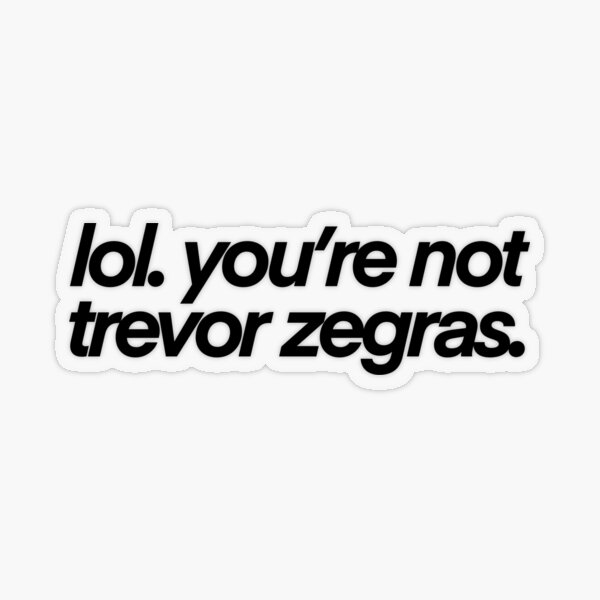 Trevor Zegras All Star Game Sticker for Sale by BroadStStickers