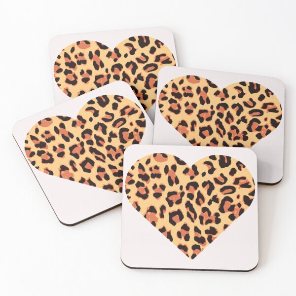 Item preview, Brown and Tan Leopard Print Heart designed and sold by LoriG2020.