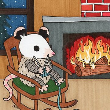 Artwork thumbnail, Cozy Fireplace by possum-mood