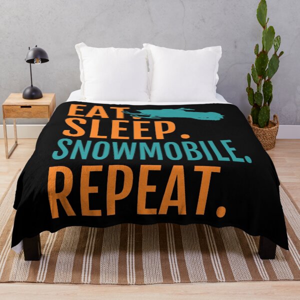 Item preview, Eat Sleep Snowmobile Repeat designed and sold by TKsTees.