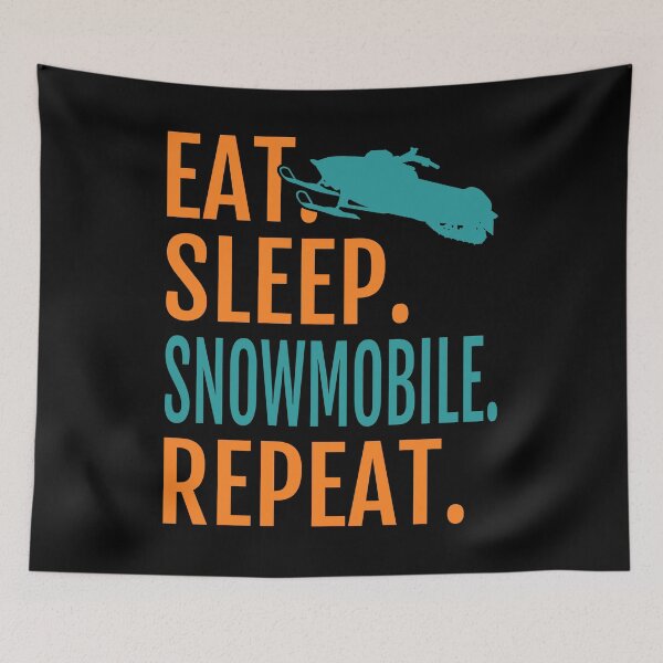 Item preview, Eat Sleep Snowmobile Repeat designed and sold by TKsTees.