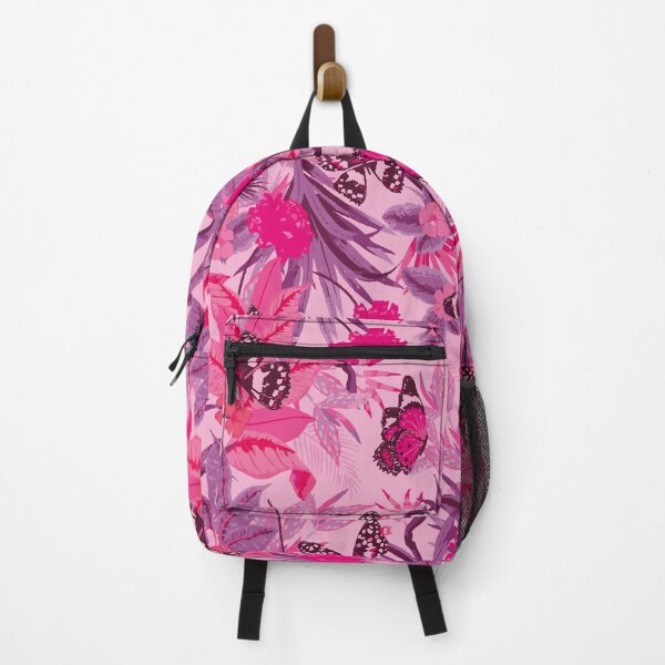 Item preview, Vey pink flowers and butterflies designed and sold by Black6ird.
