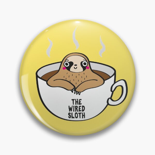 Item preview, The Wired Sloth Logo designed and sold by TheWiredSloth.