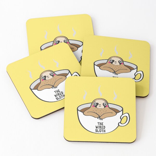 Item preview, The Wired Sloth Logo designed and sold by TheWiredSloth.