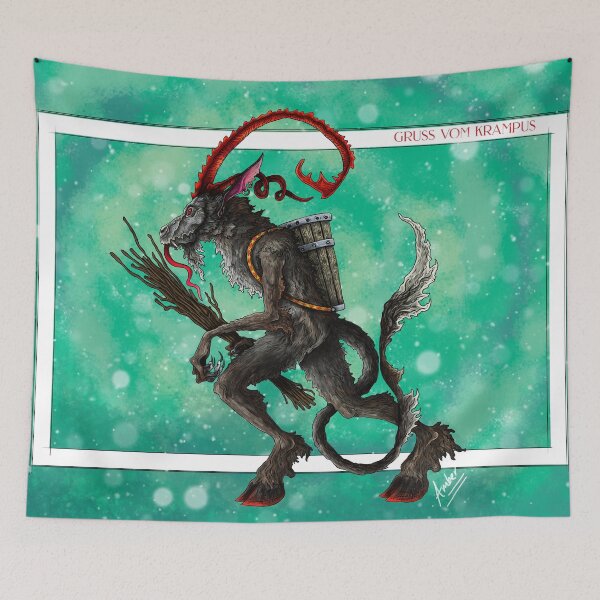 Item preview, Krampus Greetings 2021 Design designed and sold by ForgottenIMP.