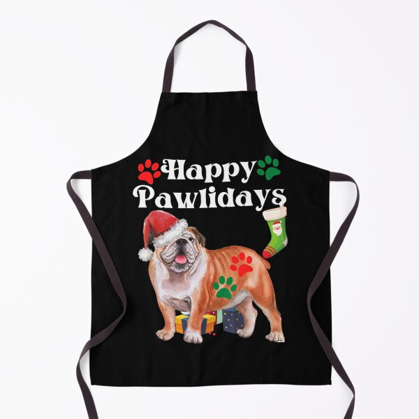 Item preview, Cute Happy Pawlidays English Bulldog designed and sold by Wheeler-Styl3.