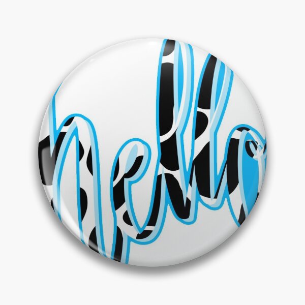 Item preview, hello calligraphy cow print designed and sold by lilystickers65.