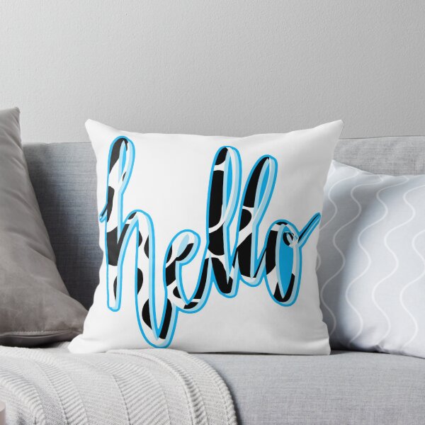 Item preview, hello calligraphy cow print designed and sold by lilystickers65.