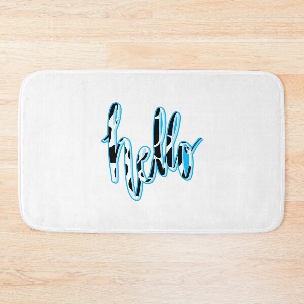 Item preview, hello calligraphy cow print designed and sold by lilystickers65.