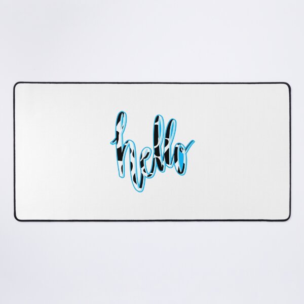 Item preview, hello calligraphy cow print designed and sold by lilystickers65.