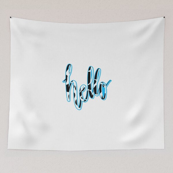 Item preview, hello calligraphy cow print designed and sold by lilystickers65.