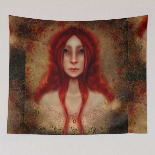 Item preview, Anne of Green Gables Lady of Shallot Fan Art Red Hair Victorian Dress Cameo- Book Gift  designed and sold by Monica Laipple.