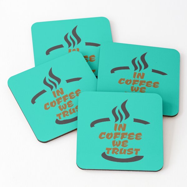 Item preview,  In Coffee We Trust,  Funny Coffee Quote, Coffee Lover Gift, Coffee Design designed and sold by DesignHouse07.