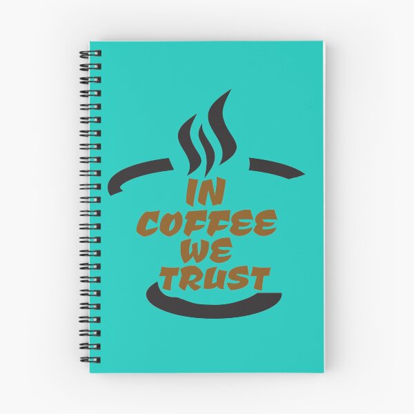 Item preview,  In Coffee We Trust,  Funny Coffee Quote, Coffee Lover Gift, Coffee Design designed and sold by DesignHouse07.