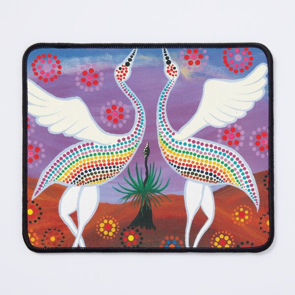 Item preview, Dancing Brolgas at the Waterhole designed and sold by MickAndoDesigns.