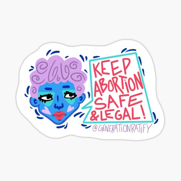 Keep Abortion Safe and Legal! Sticker