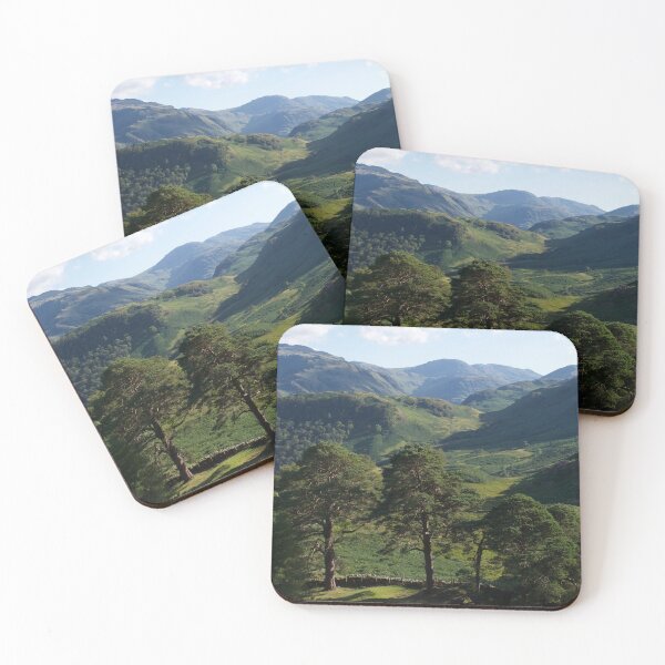 Item preview, The Lake District (Cumbria, UK): green mountains, pine trees designed and sold by thelemmingface.