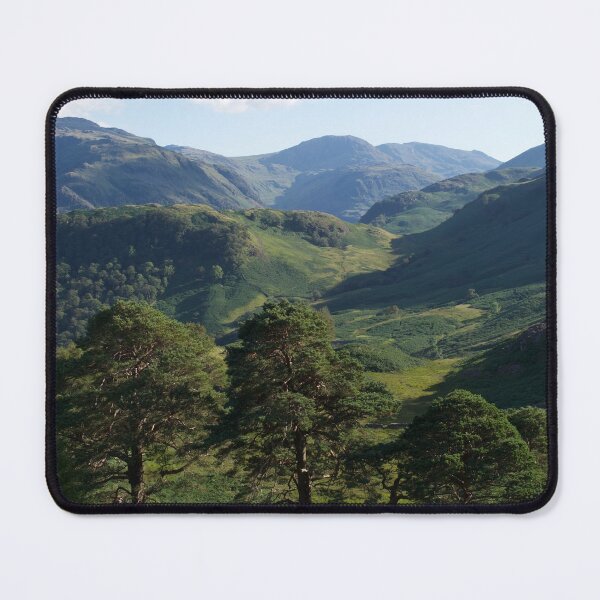 Item preview, The Lake District (Cumbria, UK): green mountains, pine trees designed and sold by thelemmingface.