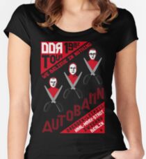 Autobahn 1982 East German Tour T-Shirt Women's Fitted Scoop T-Shirt