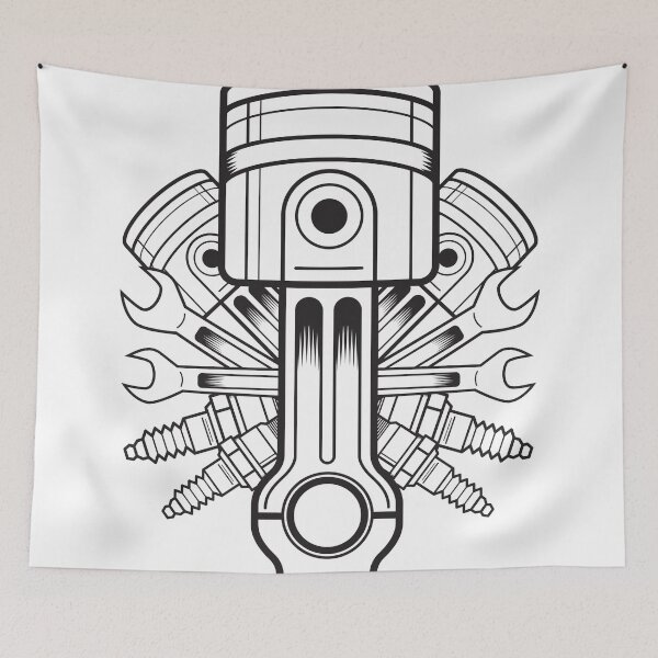 Item preview, Piston lable designed and sold by media-monster.