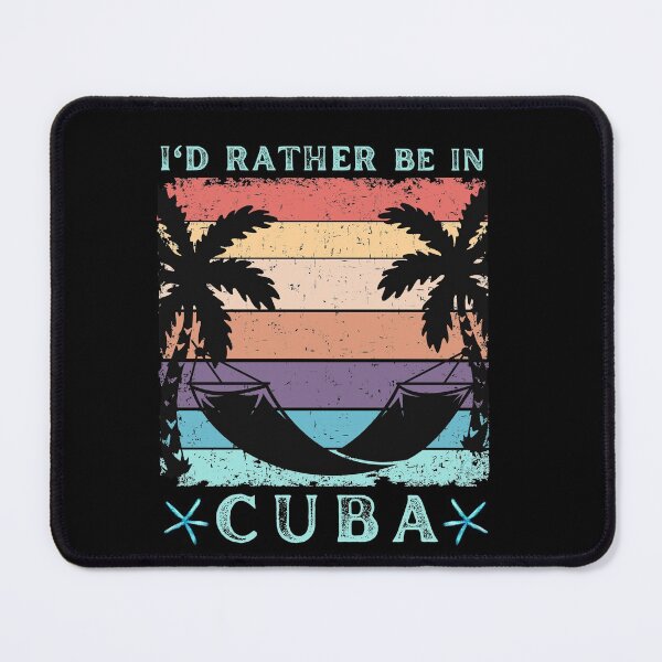 Item preview, I'd Rather Be In Cuba, I Love Cuba, Vintage Cuban Sunset, Beach Lifestyle, Ocean Waves, Tropical Vacation designed and sold by Sun Sand & Sea Art.