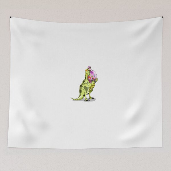 Item preview, Illustration of a Lambeosaurus holding an egg. designed and sold by StocktrekImages.