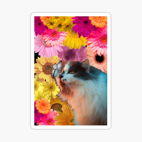 Item preview, Cat and butterfly  designed and sold by Jacinta hunt.