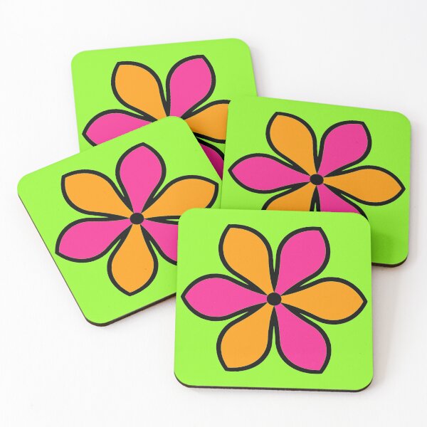 Item preview, Groovy Neon Flower Petals Geometric Design designed and sold by SillaHoekstra.