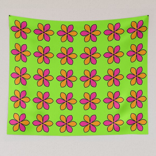 Item preview, Groovy Neon Flower Petals Geometric Design designed and sold by SillaHoekstra.