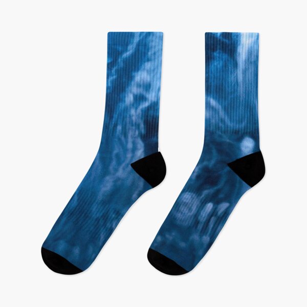 Aperçu de l'œuvre Motif psychédélique abstrait cauchemar bleu créée et vendue par mrtraz.