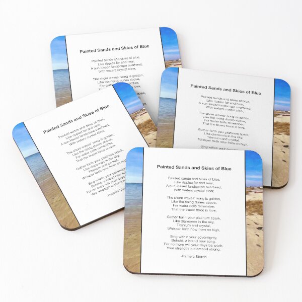 Item preview, Painted Sands and Skies of Blue Poem designed and sold by Pamela Storch.