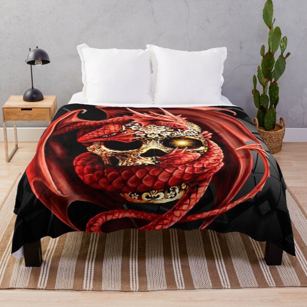 Item preview,   Dragon and Tribal Skull designed and sold by Gothic Fantasy.