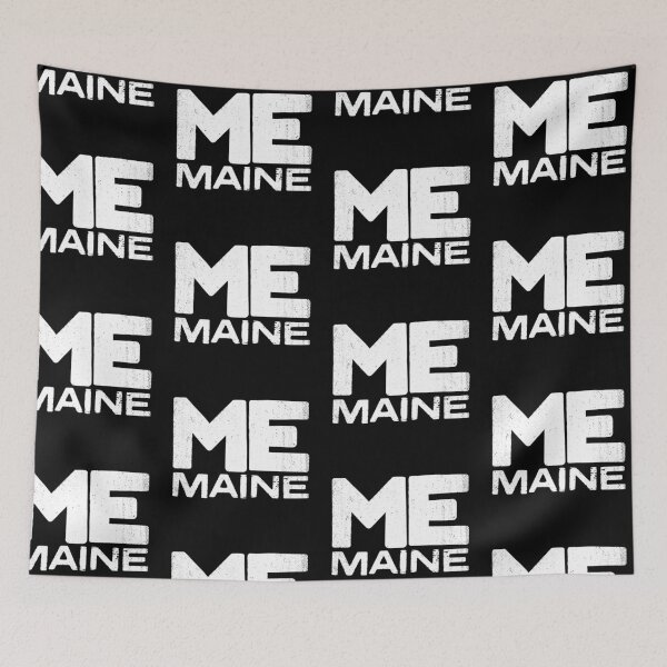 Item preview, ME Maine State Vintage Typography designed and sold by Creatively Torn.