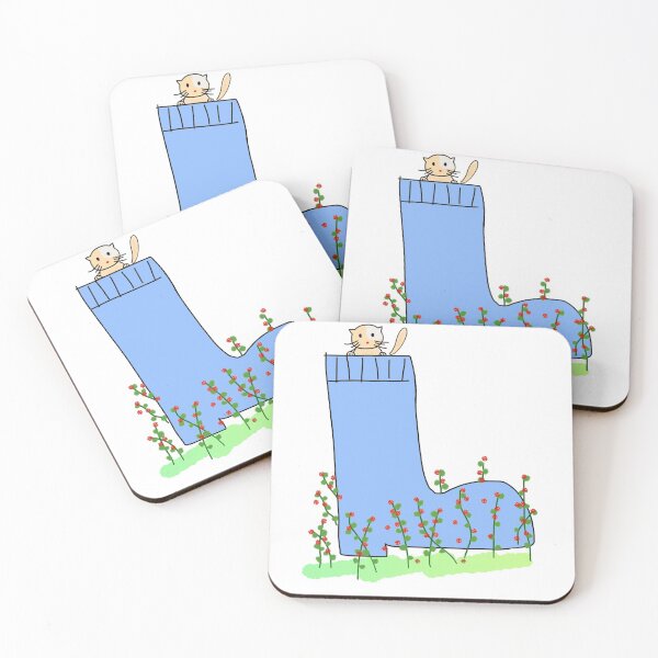 Item preview, Cute Cartoon Little Cat in a Boot designed and sold by LordAudes.