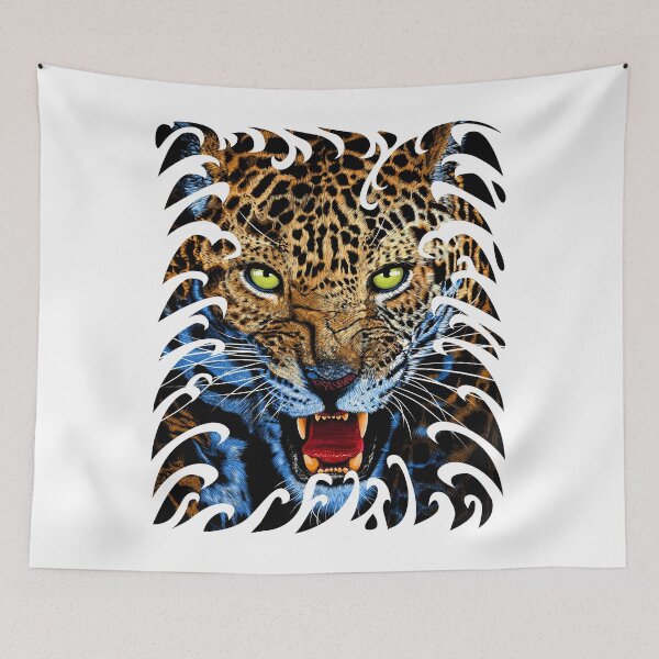 Item preview, Japanese leopard tattoo designed and sold by albertocubatas.
