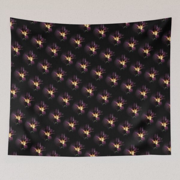Item preview, red magic daylily 2 floral pattern designed and sold by Dawna Morton.