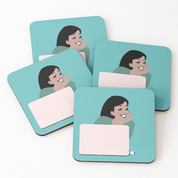 Item preview, Working Online (Happy Girl With A Laptop) designed and sold by MindCereal.
